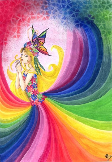 Fairy with the captivating rainbow magic